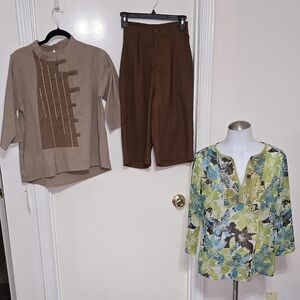 #0268 Lot Of 3pc women's Brown